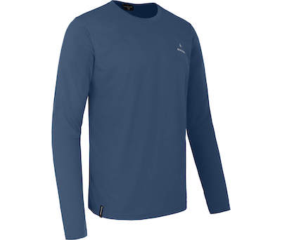 BERGSON BENO: Langarm T-Shirt aus Pique