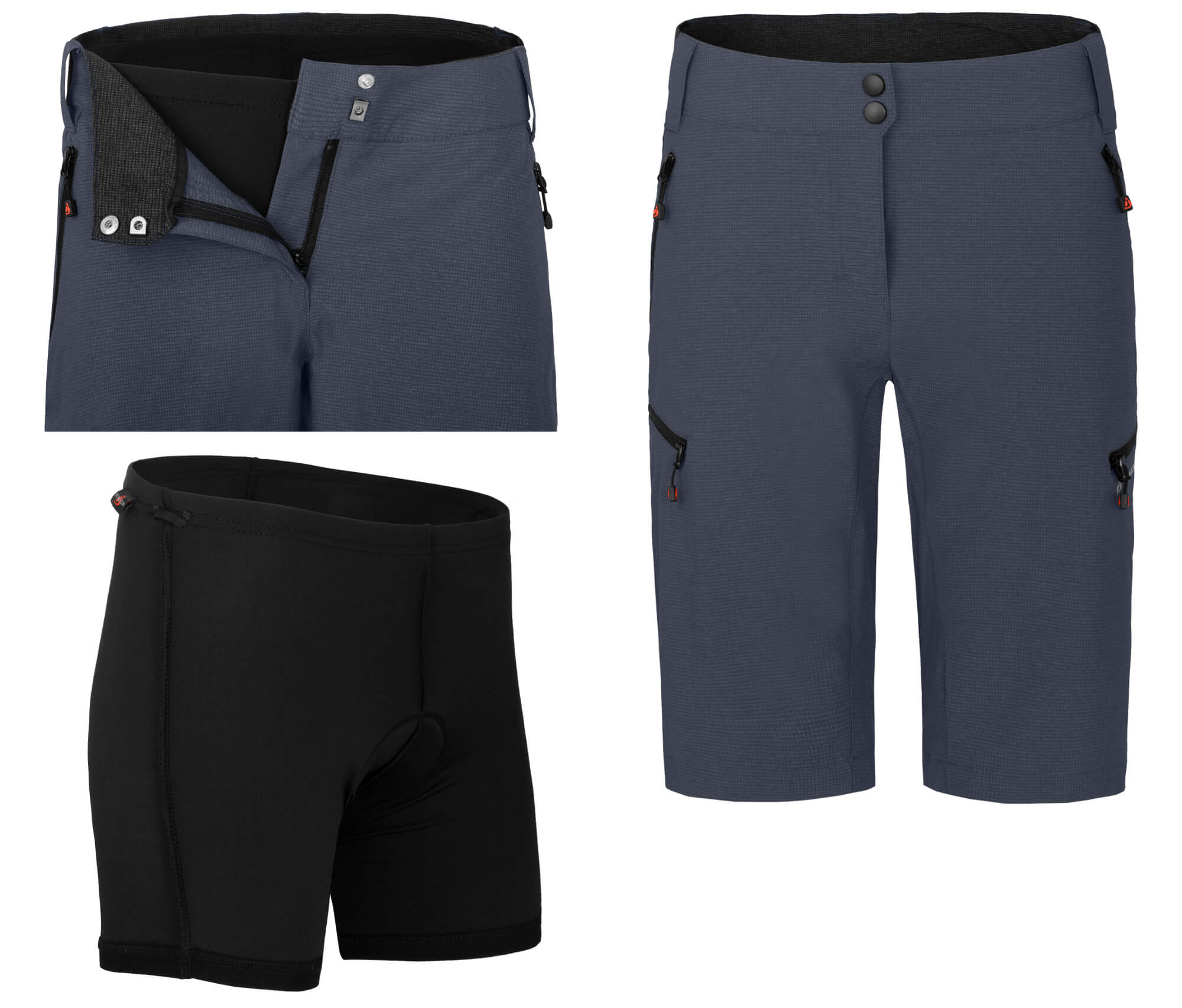 BERGSON VINA: Ripstop Radshorts & Sitzpolster