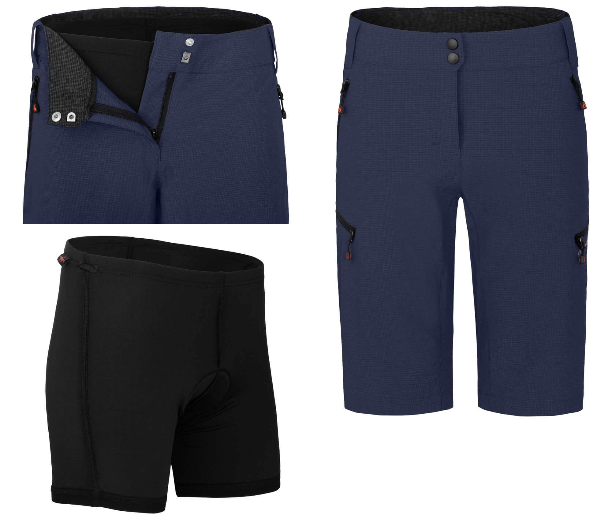 BERGSON VINA: Ripstop Radshorts & Sitzpolster