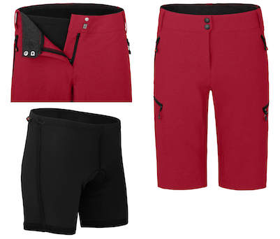 BERGSON VINA: Ripstop Radshorts & Sitzpolster