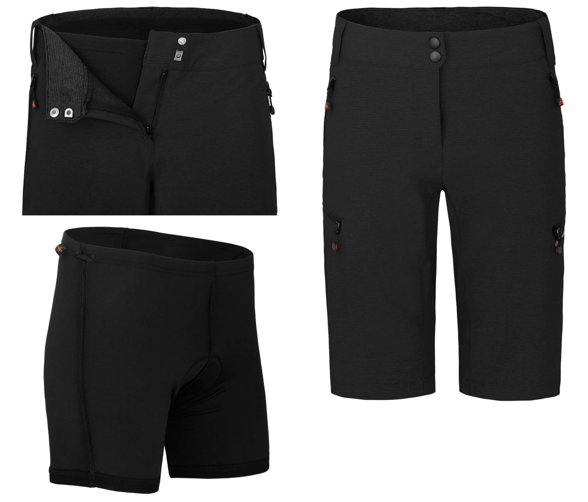 BERGSON VINA: Ripstop Radshorts & Sitzpolster