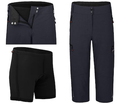 Bergson VINA Capri Damen 3/4 Radhose mit Innenhose