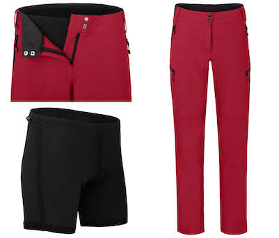 BERGSON VINA: Ripstop Radhose & Sitzpolster