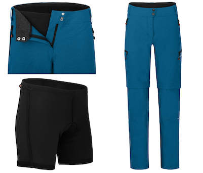 BERGSON VINA: Zipp-Off Radhose