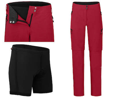 BERGSON VINA: Zipp-Off Radhose